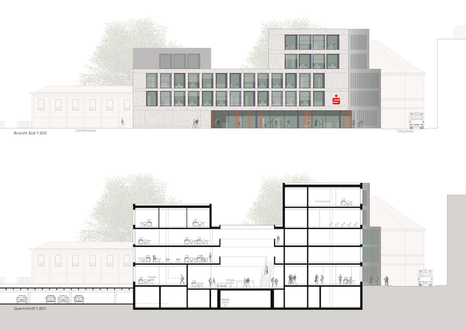 Bild zum Projekt Planungsgutachten Neubau der Hauptstelle der Sparkasse Allgäu in Kempten