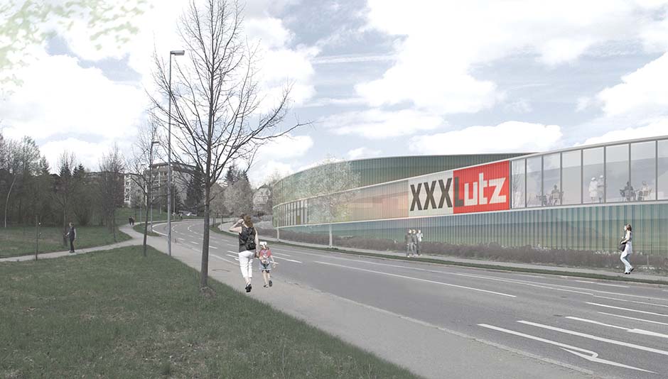 Bild zum Projekt Planverfahren Möbelhaus XXXLutz, Kempten