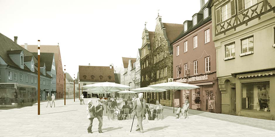 Bild zum Projekt Wettbewerb Weinmarkt, Memmingen