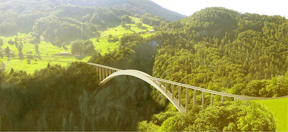 Bild zum Projekt Wettbewerb Brücke über die Taminaschlucht, Pfäfers (Schweiz)