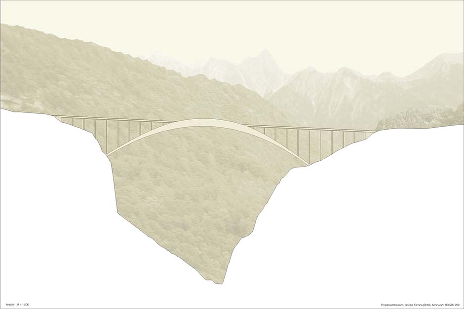 Bild zum Projekt Wettbewerb Brücke über die Taminaschlucht, Pfäfers (Schweiz)