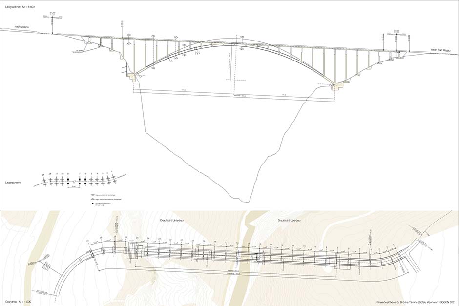 Bild zum Projekt Wettbewerb Brücke über die Taminaschlucht, Pfäfers (Schweiz)