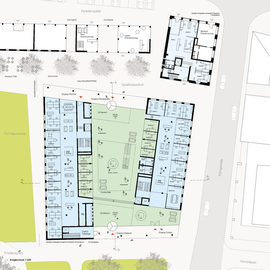 Bild zum Projekt Planungsgutachten Neubau der Hauptstelle der Sparkasse Allgäu in Kempten