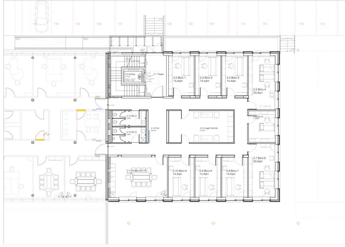 Bild zum Projekt Erweiterung Haus der Milch, Bauteil B3