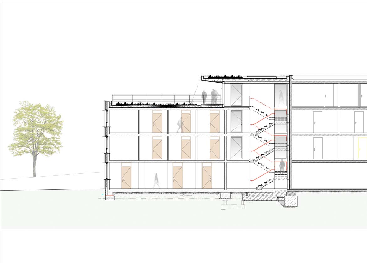 Bild zum Projekt Erweiterung Haus der Milch, Bauteil B3