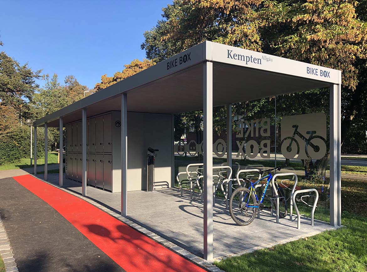 Bild zum Projekt Modulare Radstationen "Bike Boxen" im Stadtgebiet Kempten