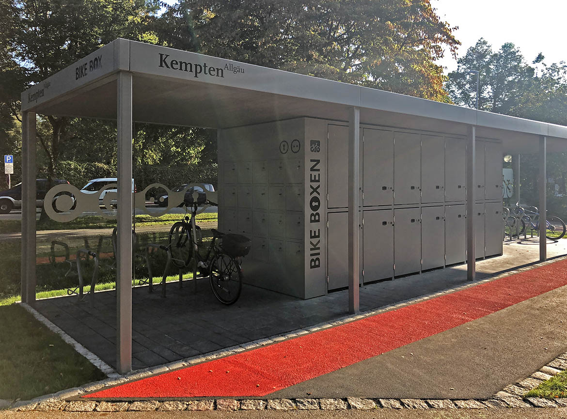 Bild zum Projekt Modulare Radstationen "Bike Boxen" im Stadtgebiet Kempten