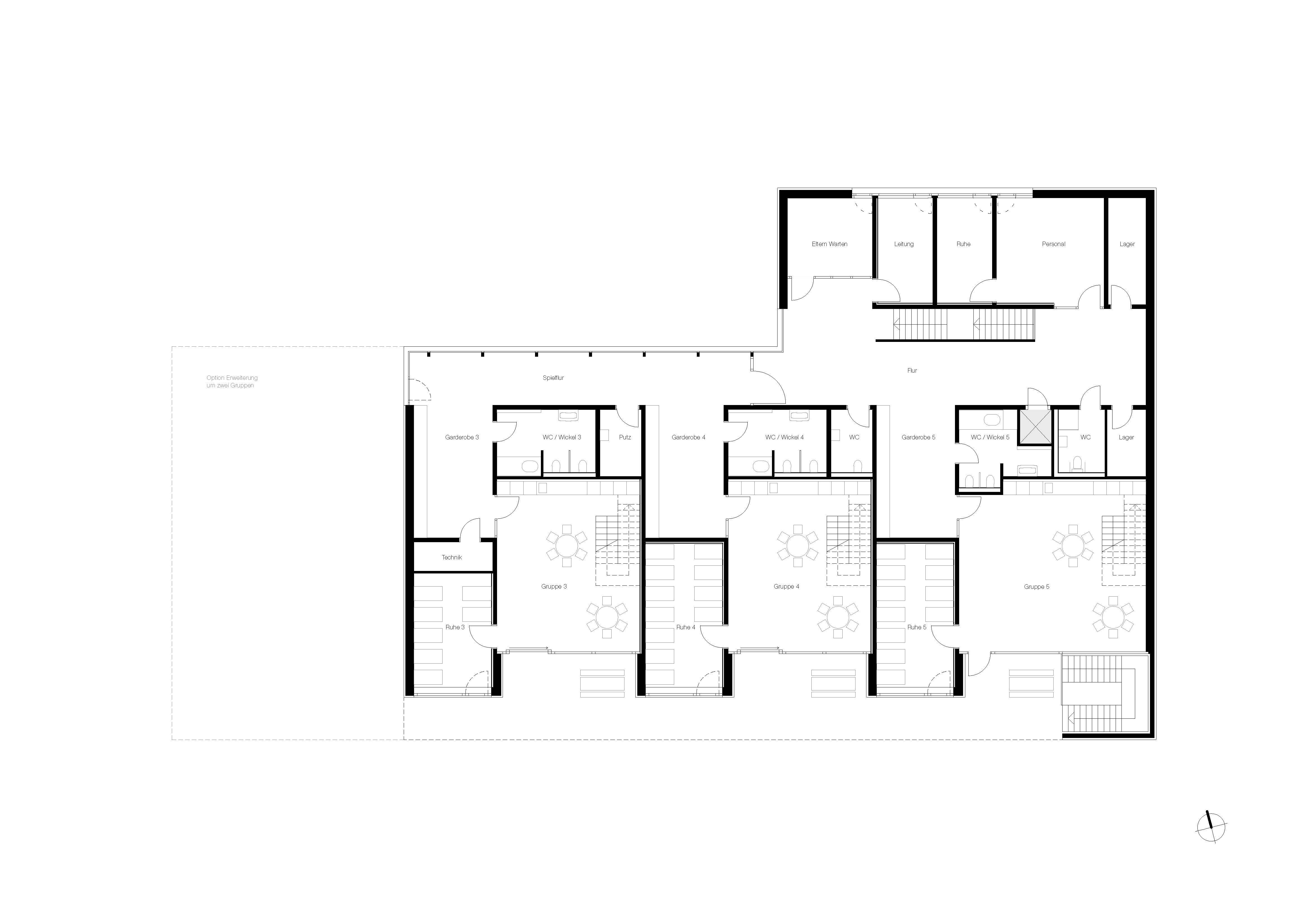 Bild zum Projekt Neubau der Kinderkrippe Waltenhofen