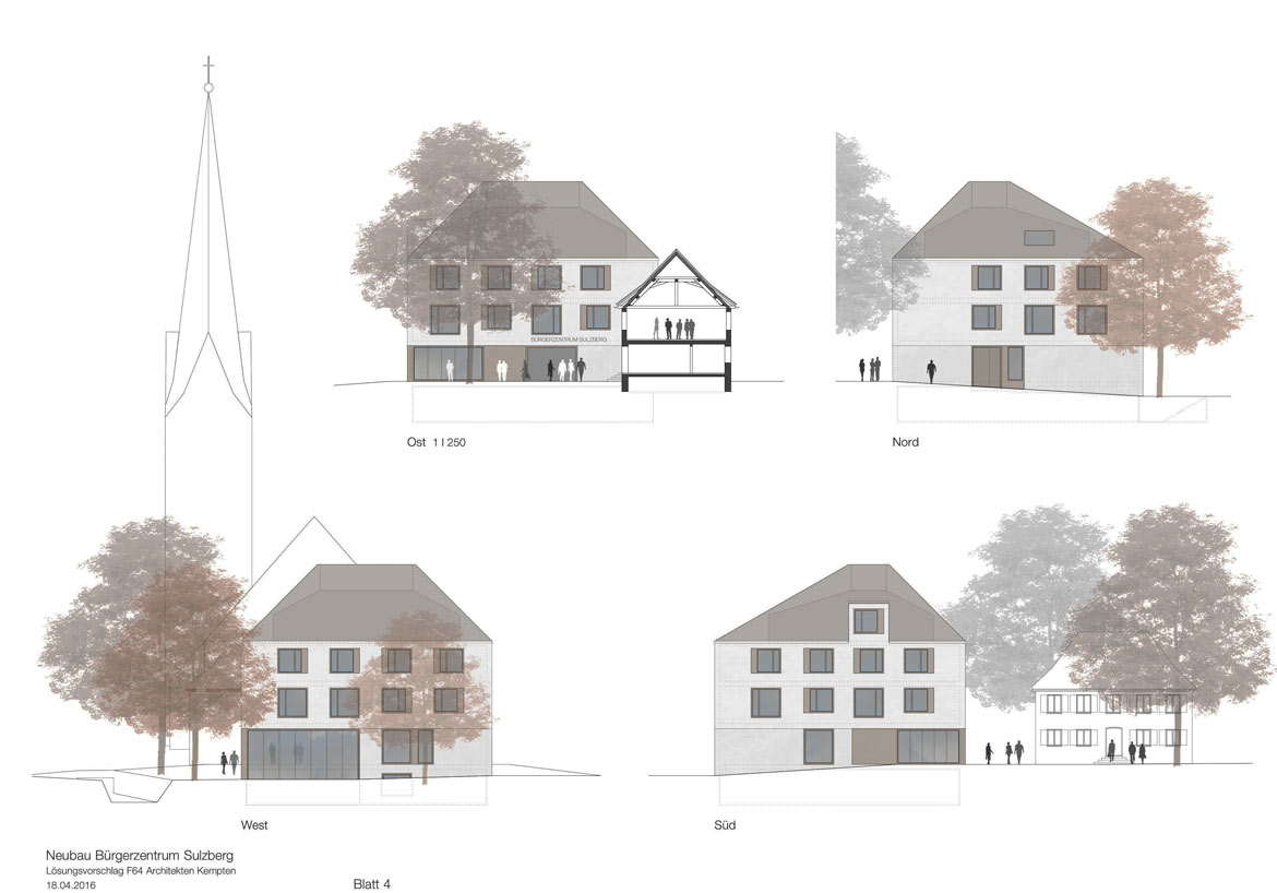 Bild zum Projekt Verhandlungsverfahren Neubau des Bürgerzentrums Sulzberg