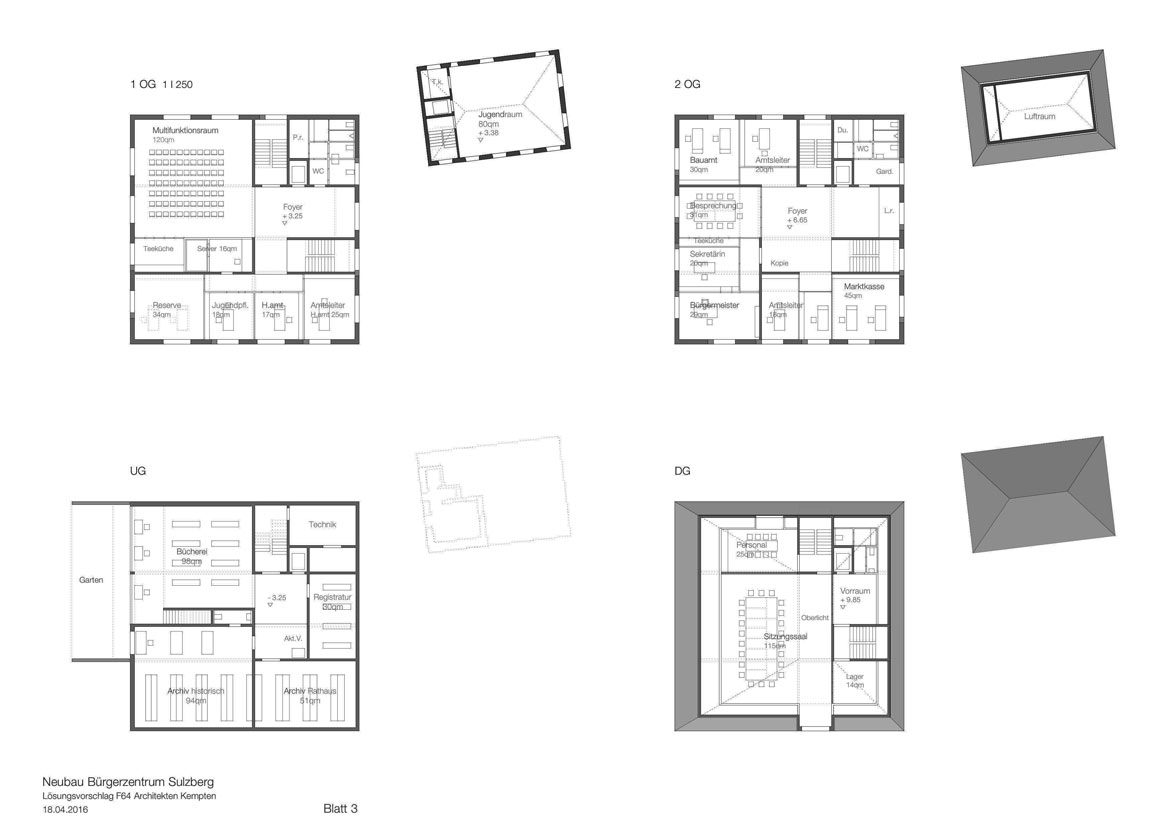 Bild zum Projekt Verhandlungsverfahren Neubau des Bürgerzentrums Sulzberg