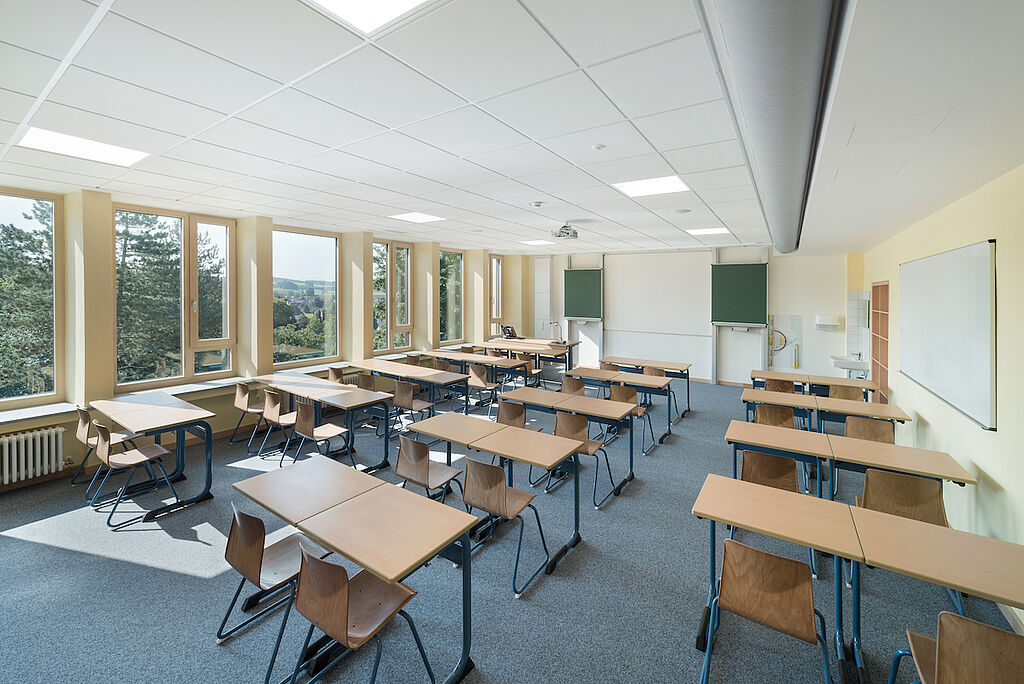 Bild zum Projekt Generalsanierung der staatlichen Realschule Obergünzburg (Alt- und Zwischenbau)