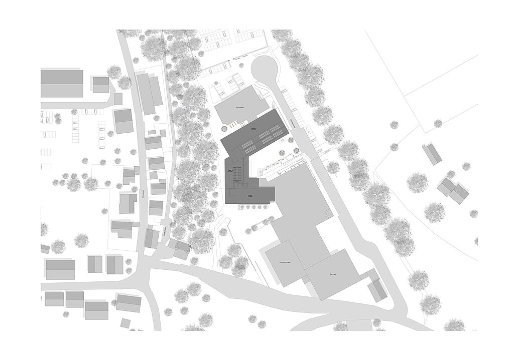 Bild zum Projekt Generalsanierung der staatlichen Realschule Obergünzburg (Alt- und Zwischenbau)