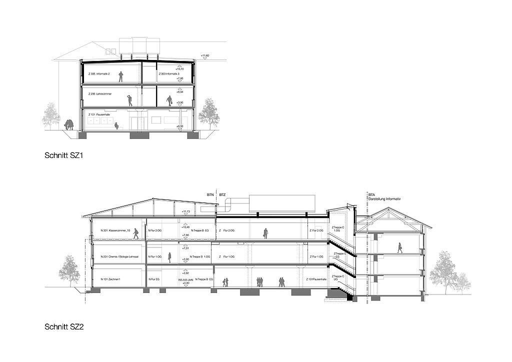 Bild zum Projekt Generalsanierung der staatlichen Realschule Obergünzburg (Alt- und Zwischenbau)