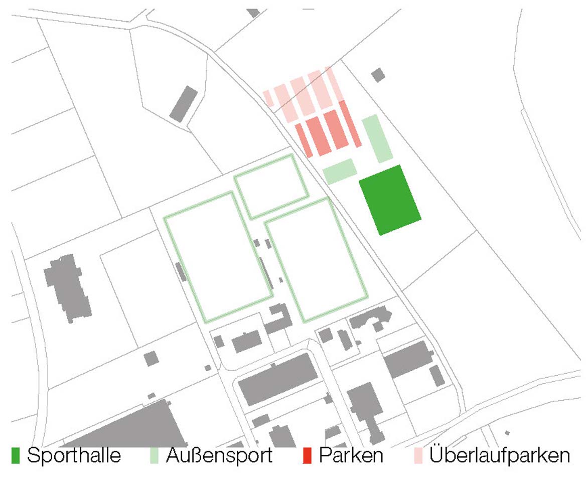 Bild zum Projekt Wettbewerb Dreifach-Sporthalle Mauerstetten