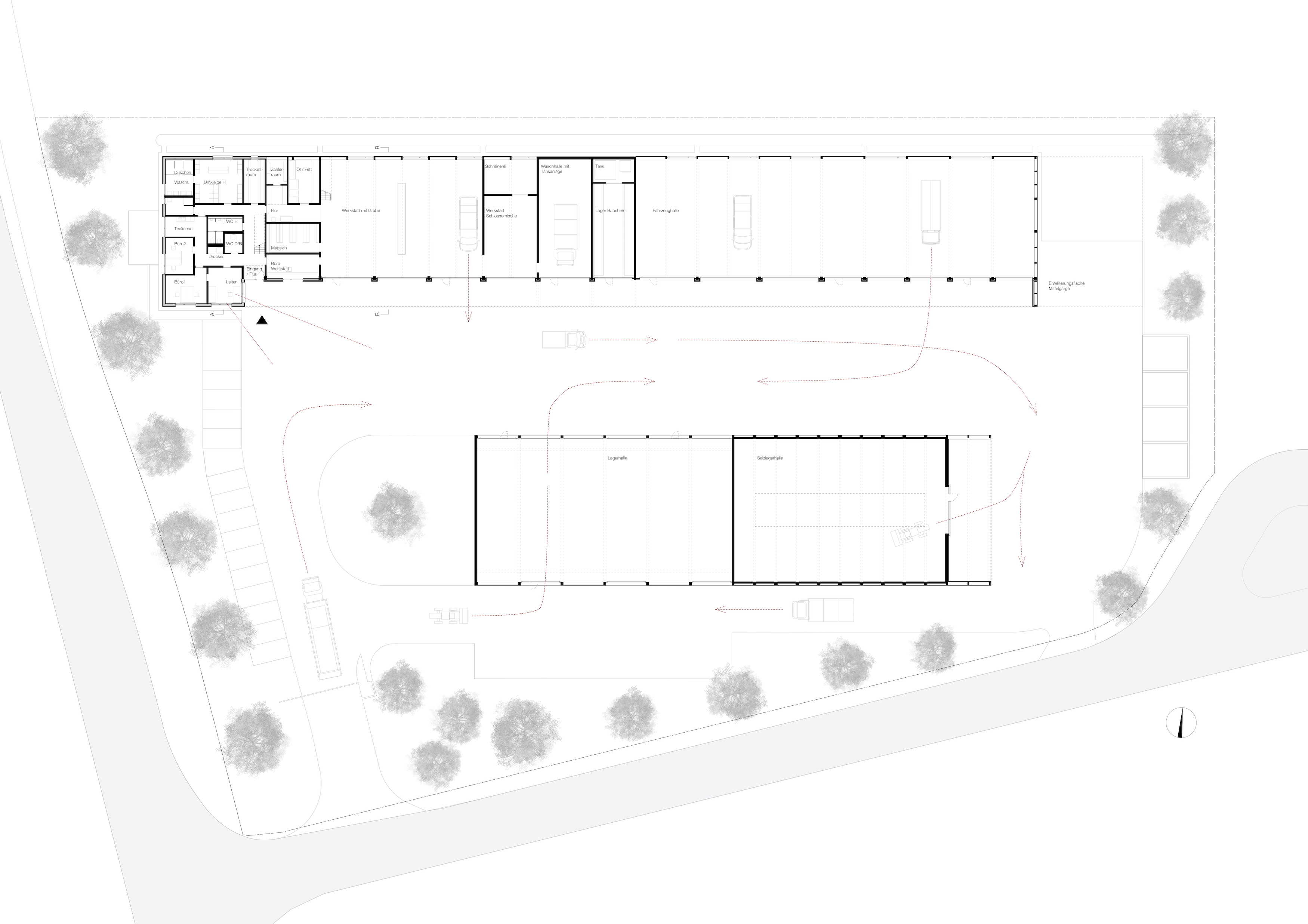 Bild zum Projekt Neubau Bauhof Dösingen