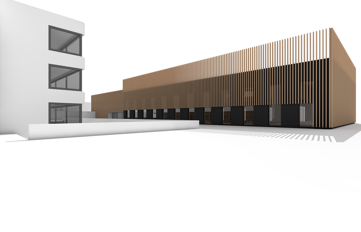 Bild zum Projekt Neubau Dreifachturnhalle und Umbau und Erweiterung Anne-Frank-Gymnasium Erding