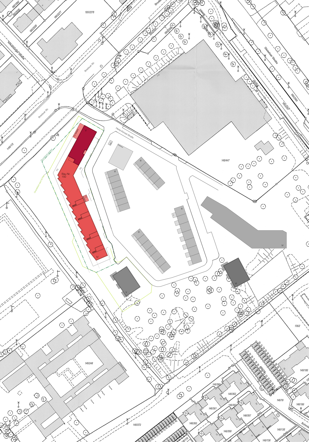 Bild zum Projekt Eichquartier in Nürnberg, Neubau von 66 Wohnungen