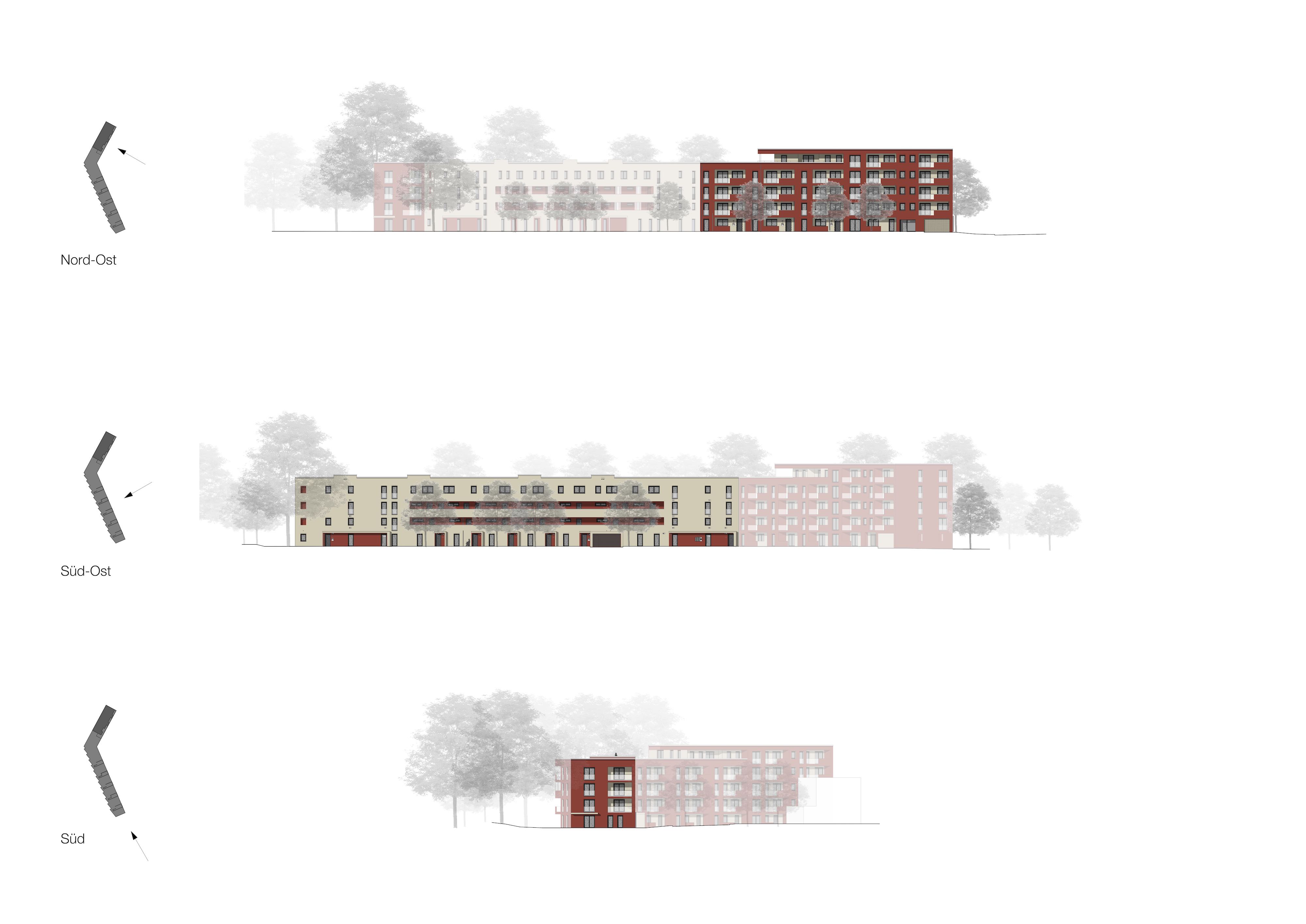 Bild zum Projekt Eichquartier in Nürnberg, Neubau von 66 Wohnungen