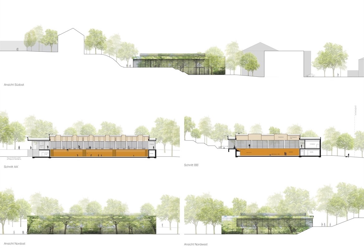 Bild zum Projekt Wettbewerb Neubau Dreifachsporthalle mit Parkhaus Kempten