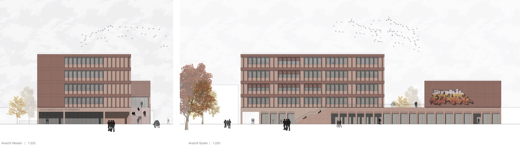 Bild zum Projekt Wettbewerb Neubau Fachoberschule Starnberg