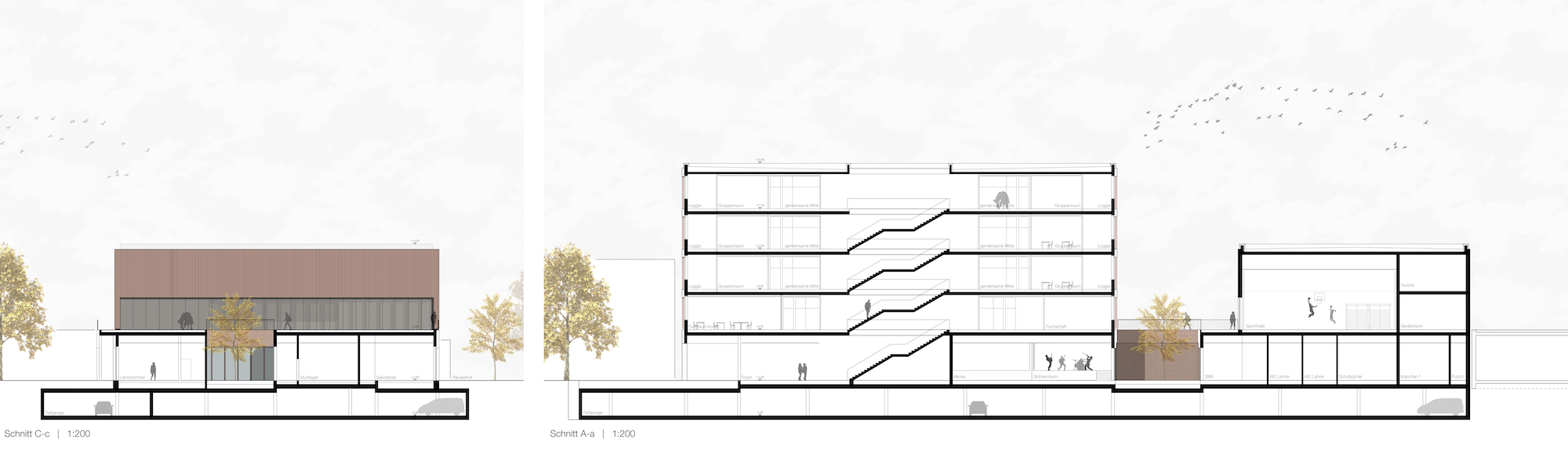 Bild zum Projekt Wettbewerb Neubau Fachoberschule Starnberg