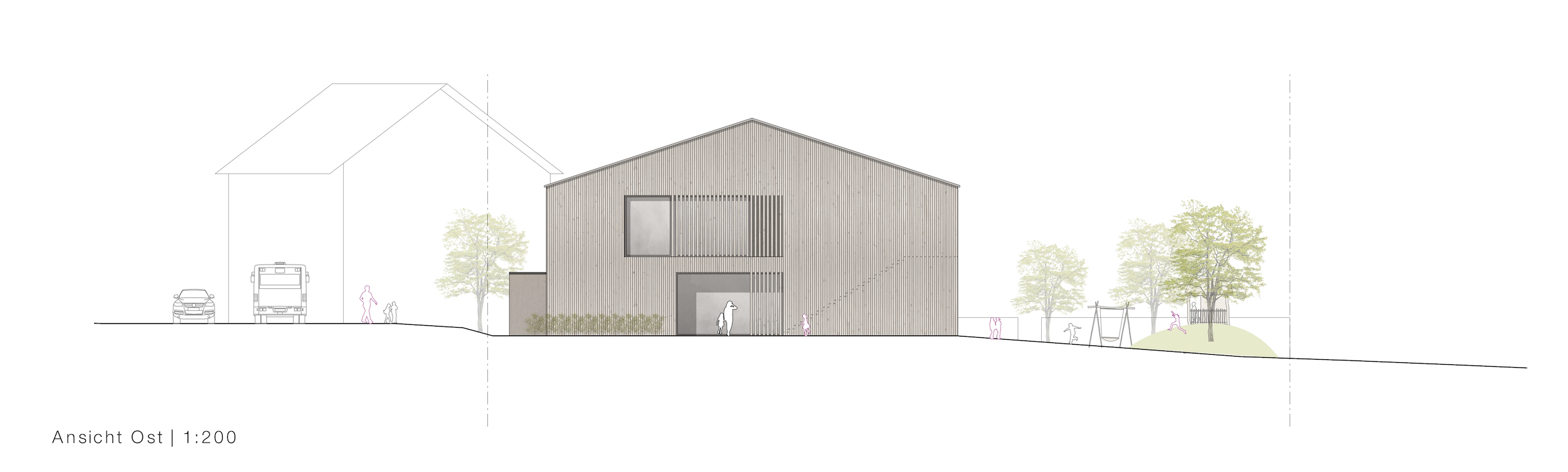 Bild zum Projekt Verhandlungsverfahren Neubau Kinderhaus Berg