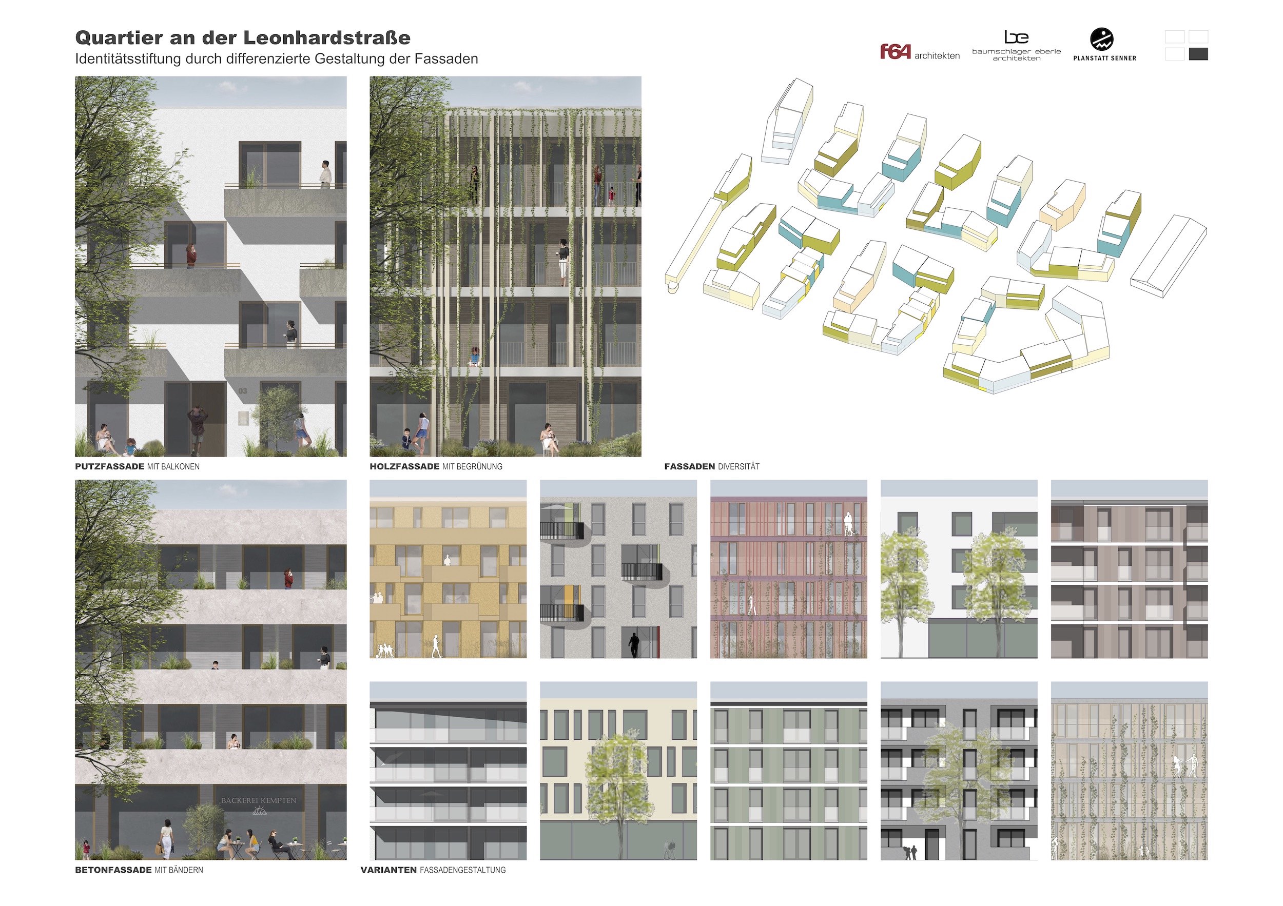 Bild zum Projekt Wettbewerb Quartier an der Leonhardstraße / Saurer-Allma-Gelände Kempten