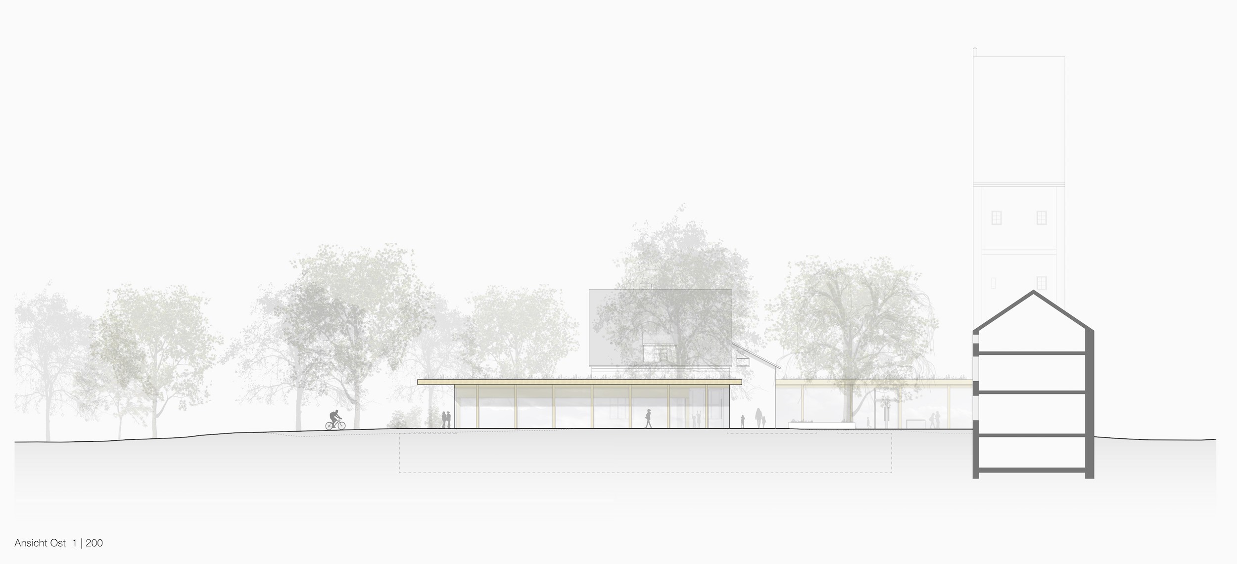 Bild zum Projekt Wettbewerb Neubau Einfeld-Sporthalle Reichshainschule Memmingen