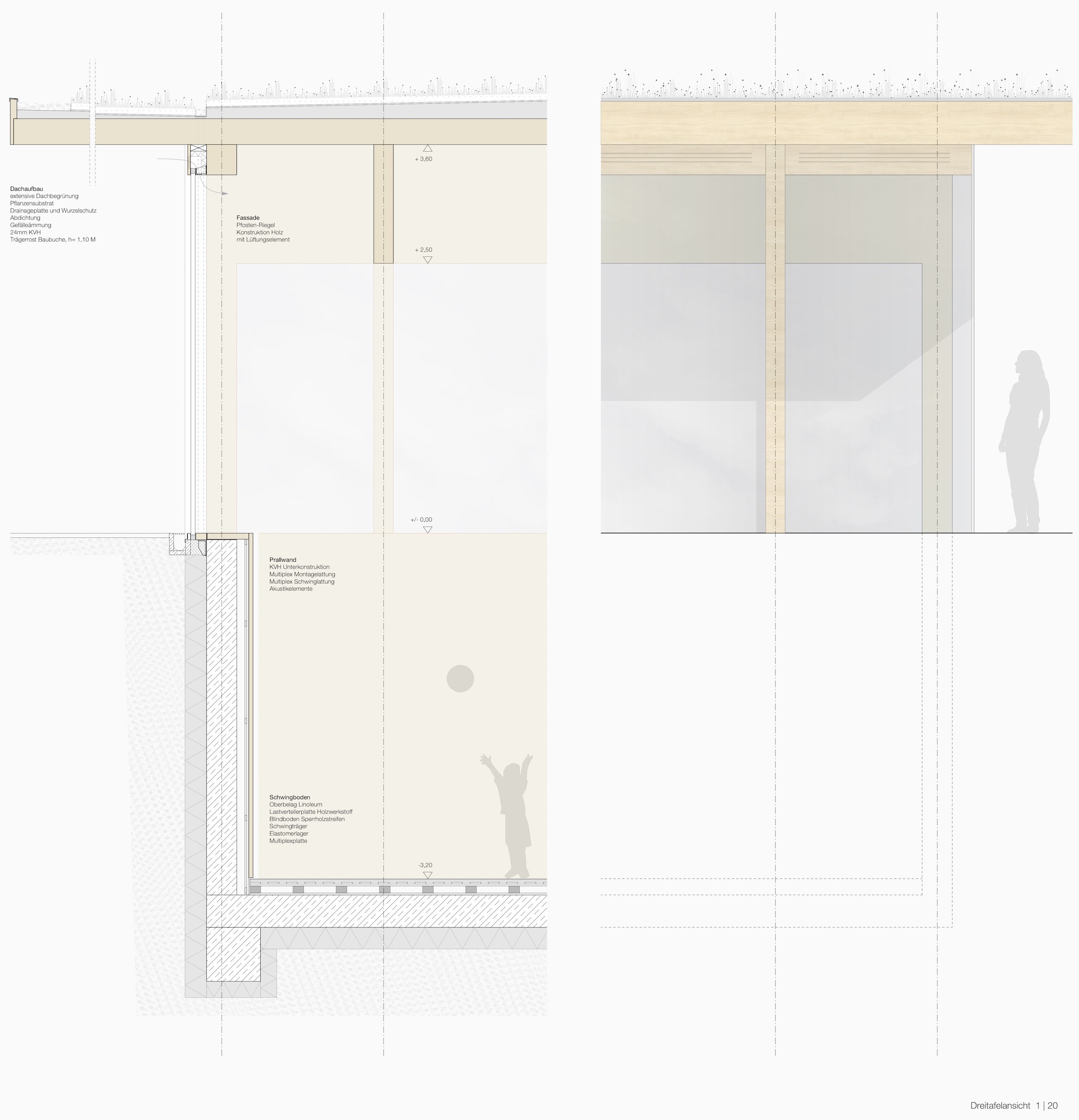 Bild zum Projekt Wettbewerb Neubau Einfeld-Sporthalle Reichshainschule Memmingen