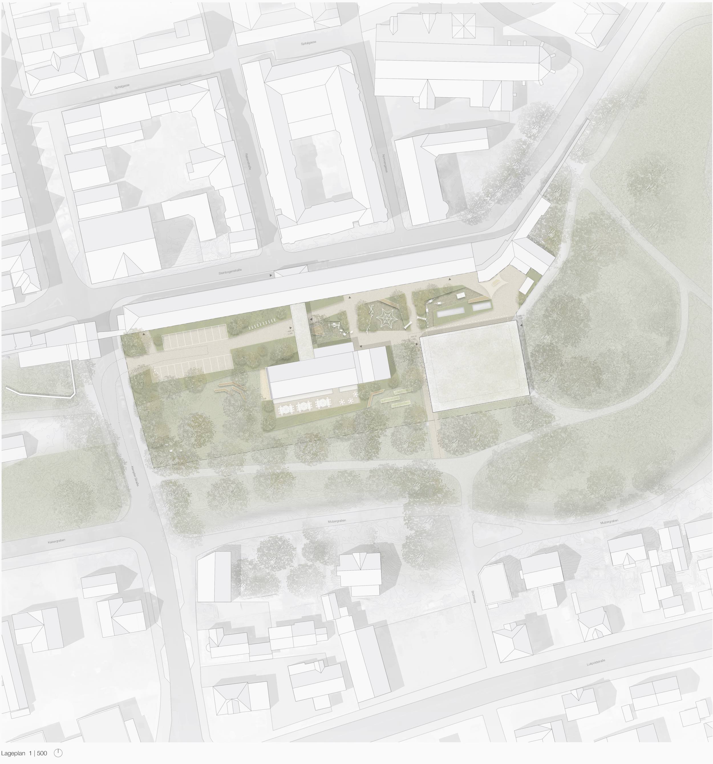 Bild zum Projekt Wettbewerb Neubau Einfeld-Sporthalle Reichshainschule Memmingen