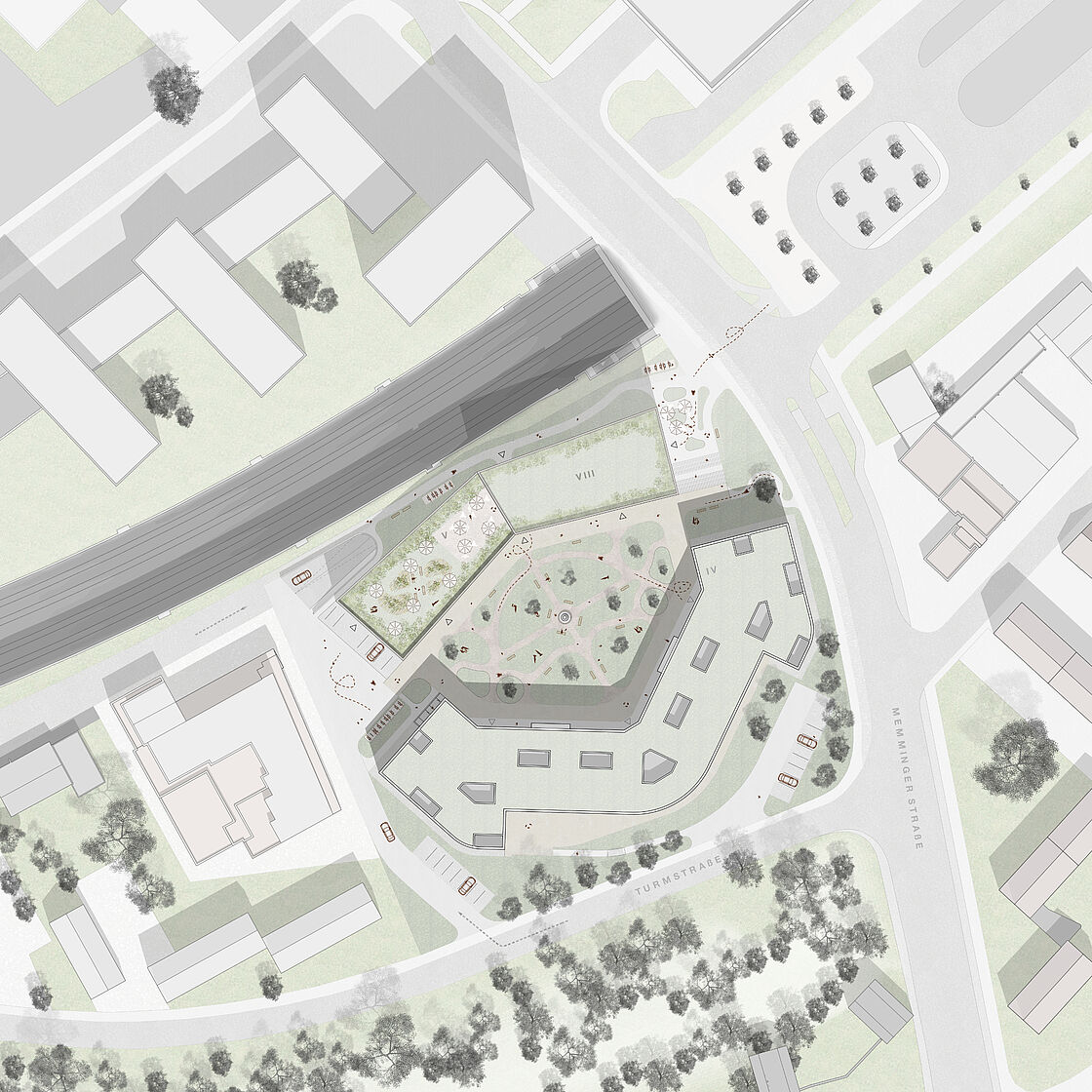 Bild zum Projekt Mehrfachbeauftragung Entwicklung Areal ehem Kriegsspital Neu-Ulm