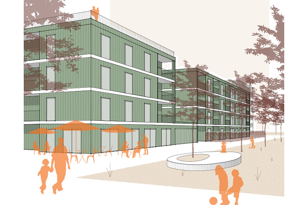 Praesentationsplaene Bild zum Projekt Wettbewerb "Zwischen Lurzenhof und Auloh", Landshut