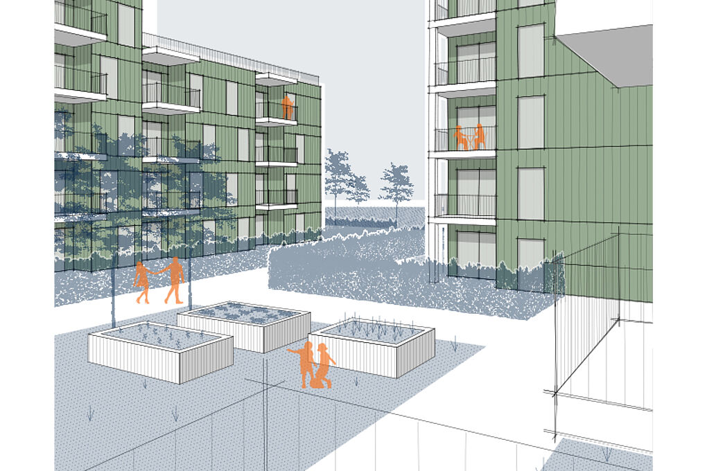 Praesentationsplaene Bild zum Projekt Wettbewerb "Zwischen Lurzenhof und Auloh", Landshut