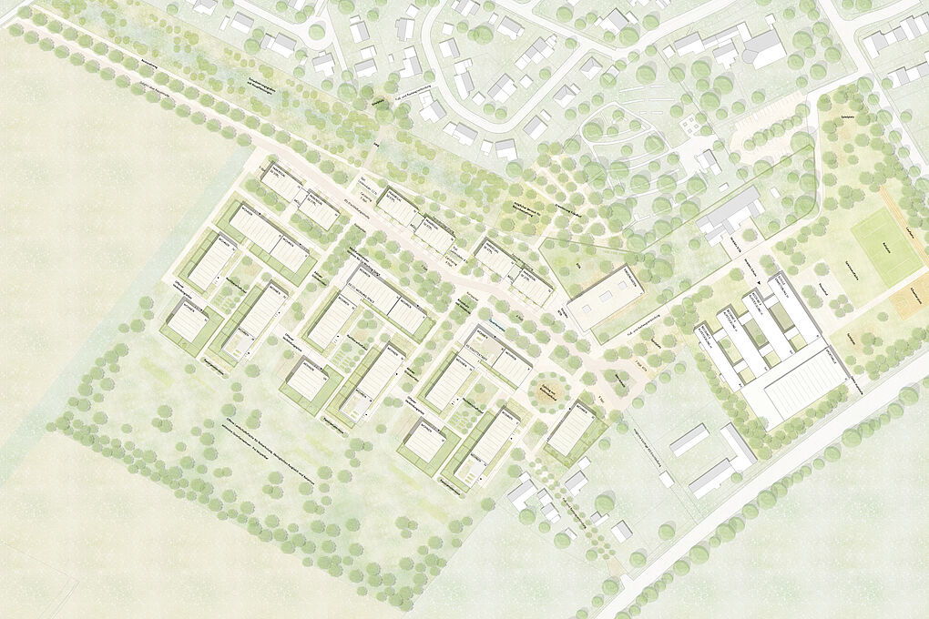 Praesentationsplaene Bild zum Projekt Wettbewerb "Zwischen Lurzenhof und Auloh", Landshut