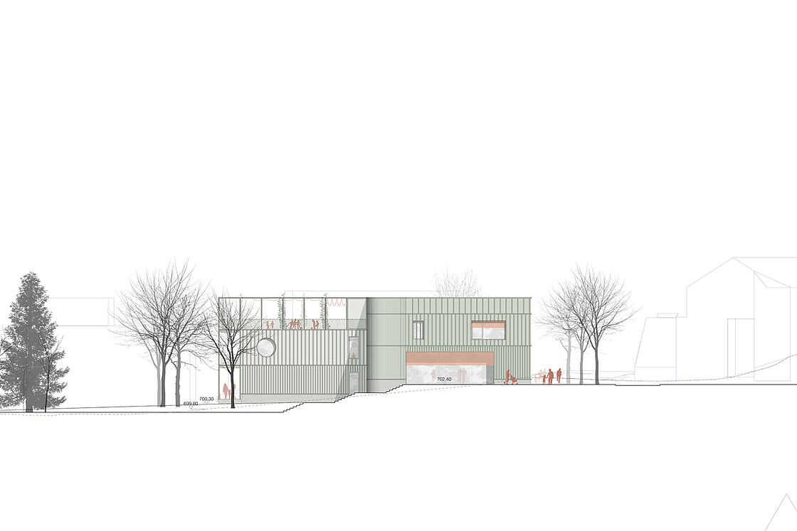 Praesentationsplaene Bild zum Projekt Wettbewerb Kindertagesstätte Waltenhofen-Hegge mit Wohnungsbau