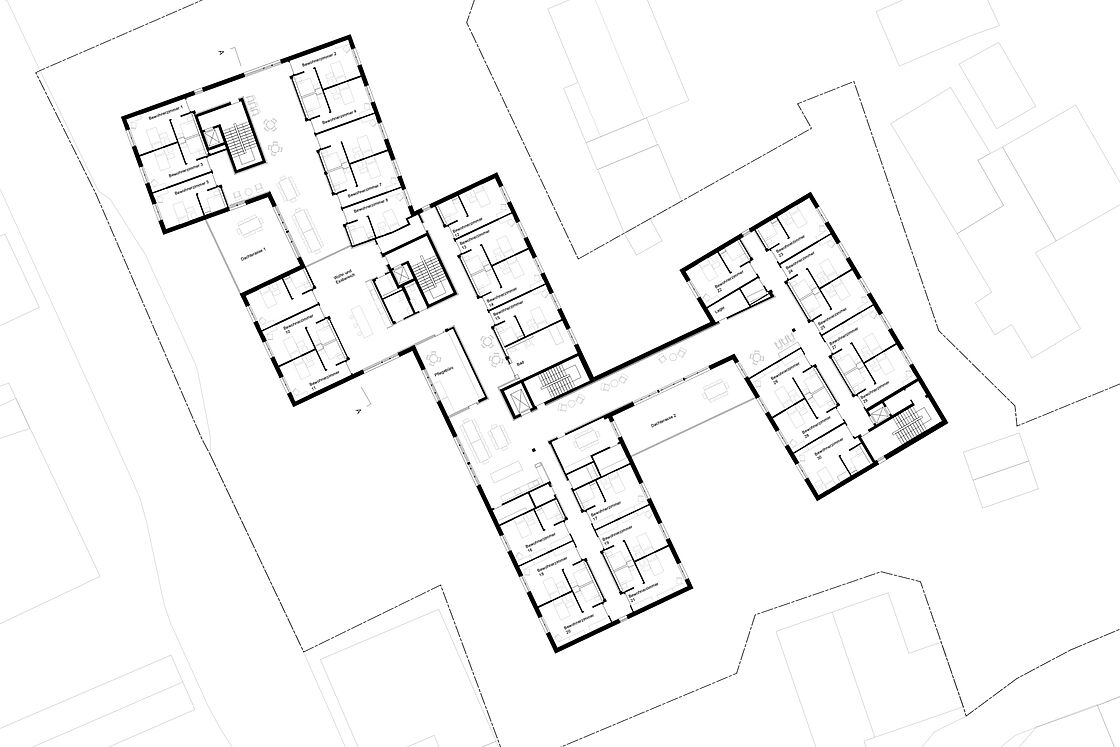 Bild zum Projekt Neubau Postresidenz Altusried